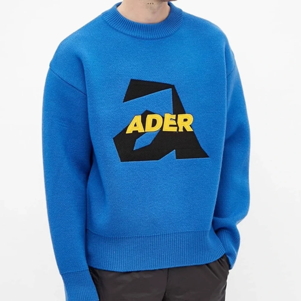Ader Blue Crewneck Sweater for Men - Picture 1 of 5